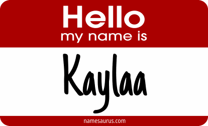 Hello my name is Kaylaa png download