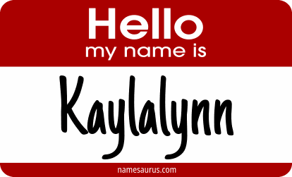 Hello my name is Kaylalynn png download