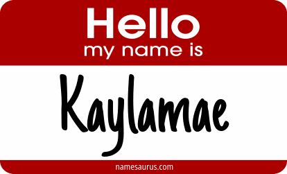 Hello my name is Kaylamae png download