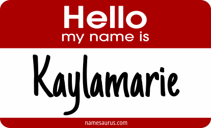 Hello my name is Kaylamarie png download
