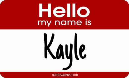Hello my name is Kayle png download