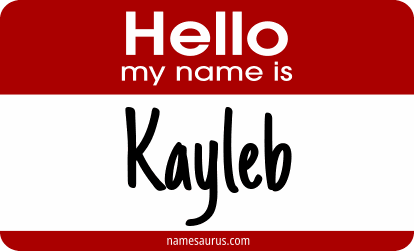 Hello my name is Kayleb png download