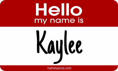 Hello my name is Kaylee png download