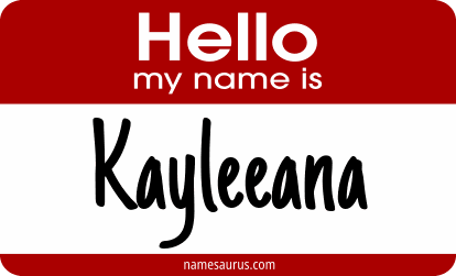 Hello my name is Kayleeana png download