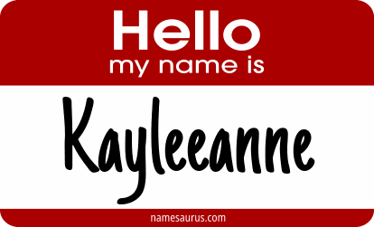 Hello my name is Kayleeanne png download