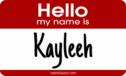 Hello my name is Kayleeh png download