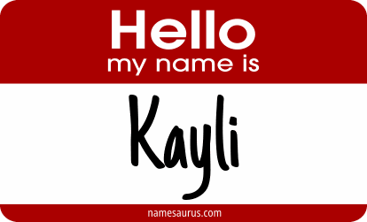 Hello my name is Kayli png download