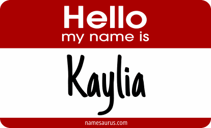 Hello my name is Kaylia png download