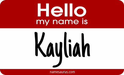 Hello my name is Kayliah png download
