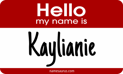 Hello my name is Kaylianie png download
