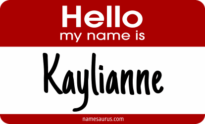 Hello my name is Kaylianne png download