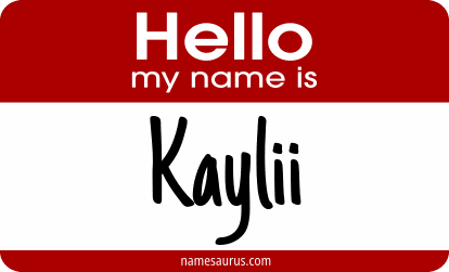 Hello my name is Kaylii png download