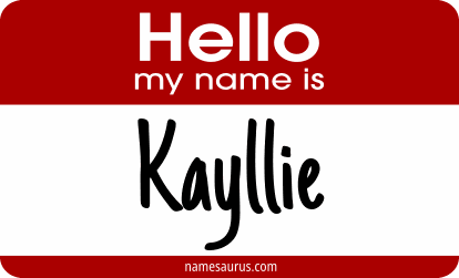 Hello my name is Kayllie png download