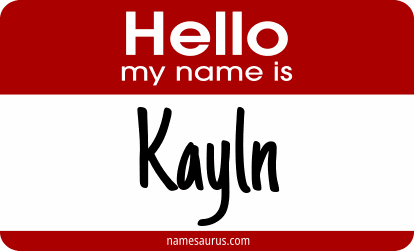 Hello my name is Kayln png download