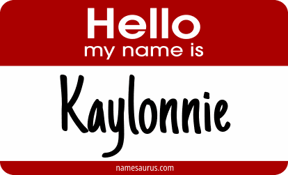 Hello my name is Kaylonnie png download