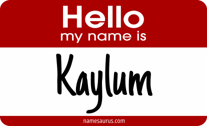 Hello my name is Kaylum png download