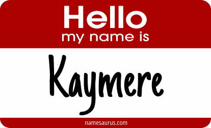 Hello my name is Kaymere png download