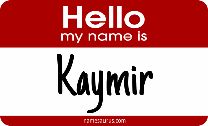 Hello my name is Kaymir png download
