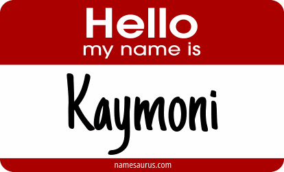 Hello my name is Kaymoni png download