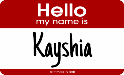 Hello my name is Kayshia png download