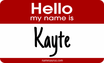 Hello my name is Kayte png download