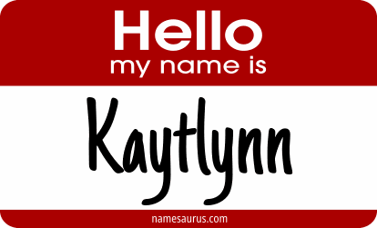 Hello my name is Kaytlynn png download