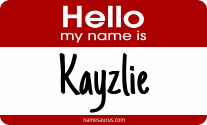 Hello my name is Kayzlie png download