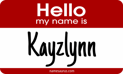 Hello my name is Kayzlynn png download