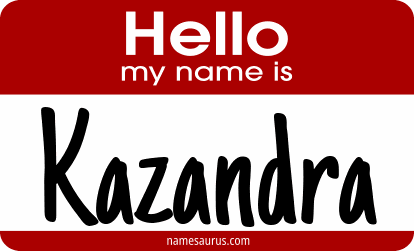 Hello my name is Kazandra png download
