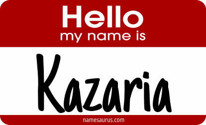 Hello my name is Kazaria png download