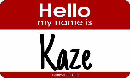 Hello my name is Kaze png download
