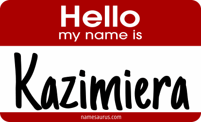 Hello my name is Kazimiera png download