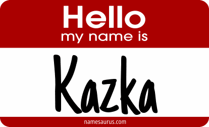 Hello my name is Kazka png download