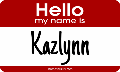 Hello my name is Kazlynn png download