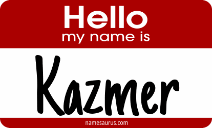Hello my name is Kazmer png download