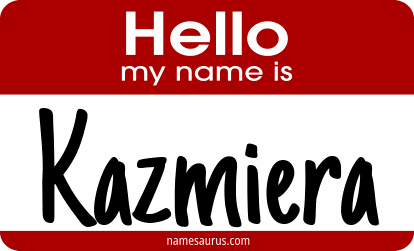 Hello my name is Kazmiera png download