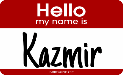 Hello my name is Kazmir png download