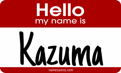 Hello my name is Kazuma png download