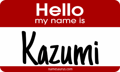 Hello my name is Kazumi png download