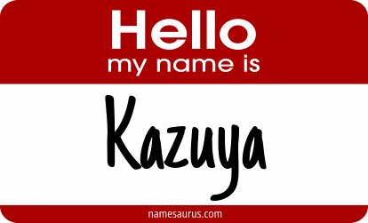 Hello my name is Kazuya png download