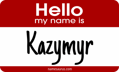 Hello my name is Kazymyr png download