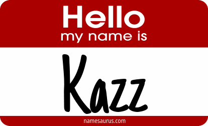 Hello my name is Kazz png download