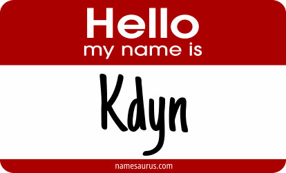 Hello my name is Kdyn png download