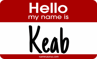 Hello my name is Keab png download