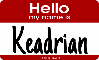 Hello my name is Keadrian png download
