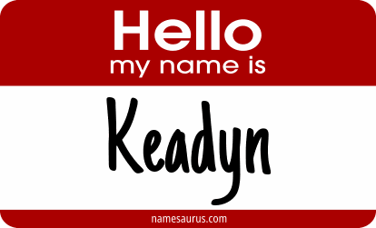 Hello my name is Keadyn png download