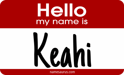Hello my name is Keahi png download