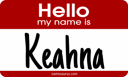Hello my name is Keahna png download