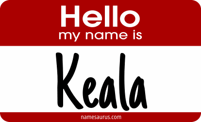 Hello my name is Keala png download