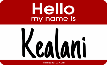 Hello my name is Kealani png download